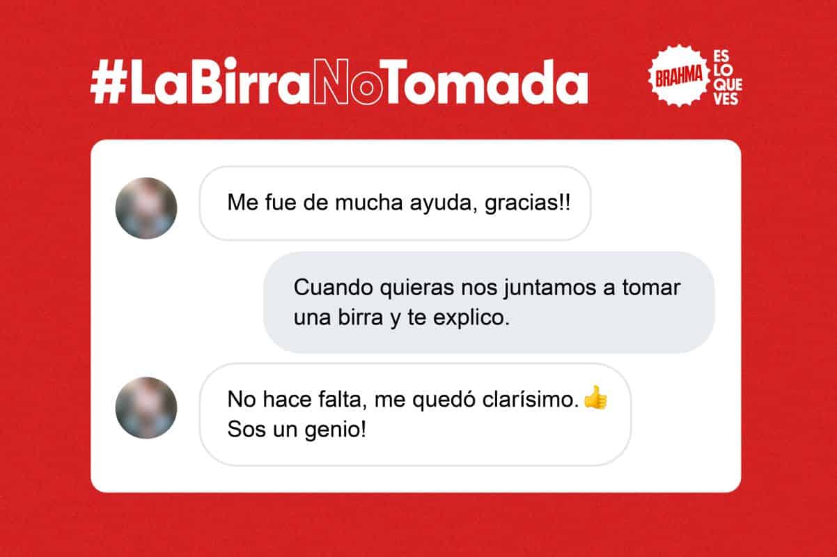 Portada de En el Día de San Valentín, Brahma Paraguay regaló cervezas a los que invitaron a alguien a tomar una y fueron rechazados.
