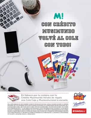 Portada de Crédito Musimundo para la vuelta a clases