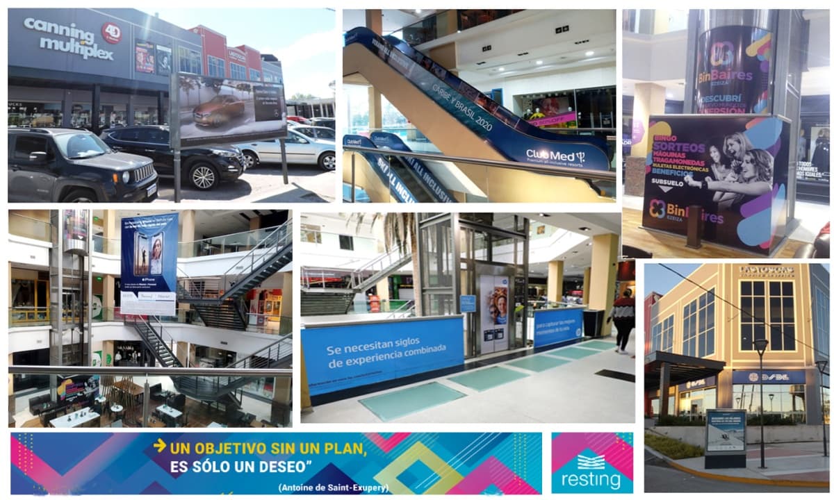 Portada de Resting Car presenta múltiples soportes en Las Toscas Shopping