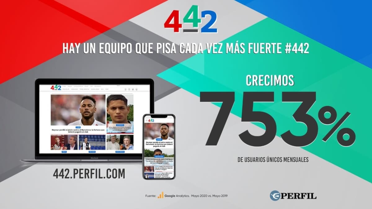 Portada de 442 creció en un año más de 753% en cantidad de lectores