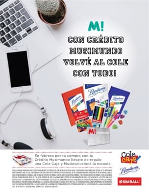 Portada de Crédito Musimundo para la vuelta a clases